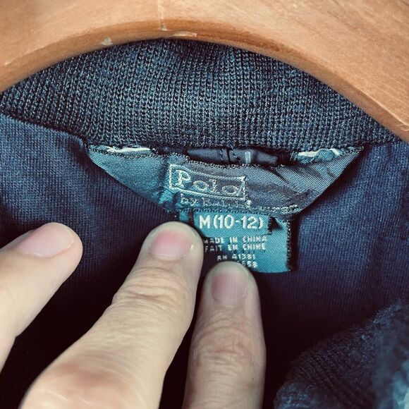 Polo by Ralph Lauren Blue Zip Front Classic Jacket Size M (10-12) - Picture 9 of 10